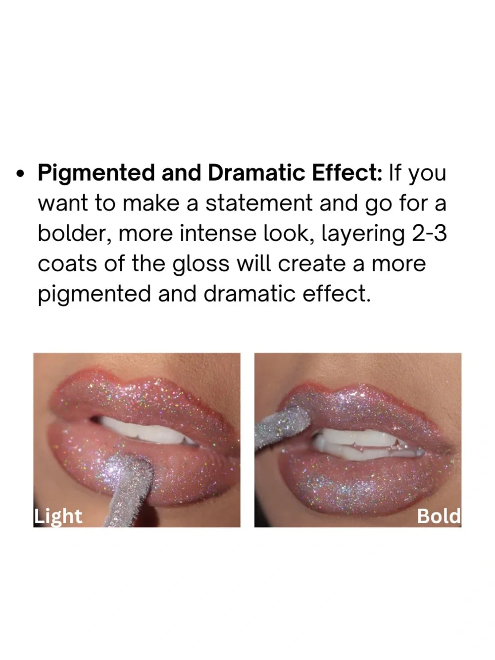 Queen Cosmetics Glitter Holographic Lipgloss Trio New FullSz Euphoria Angel Heat
